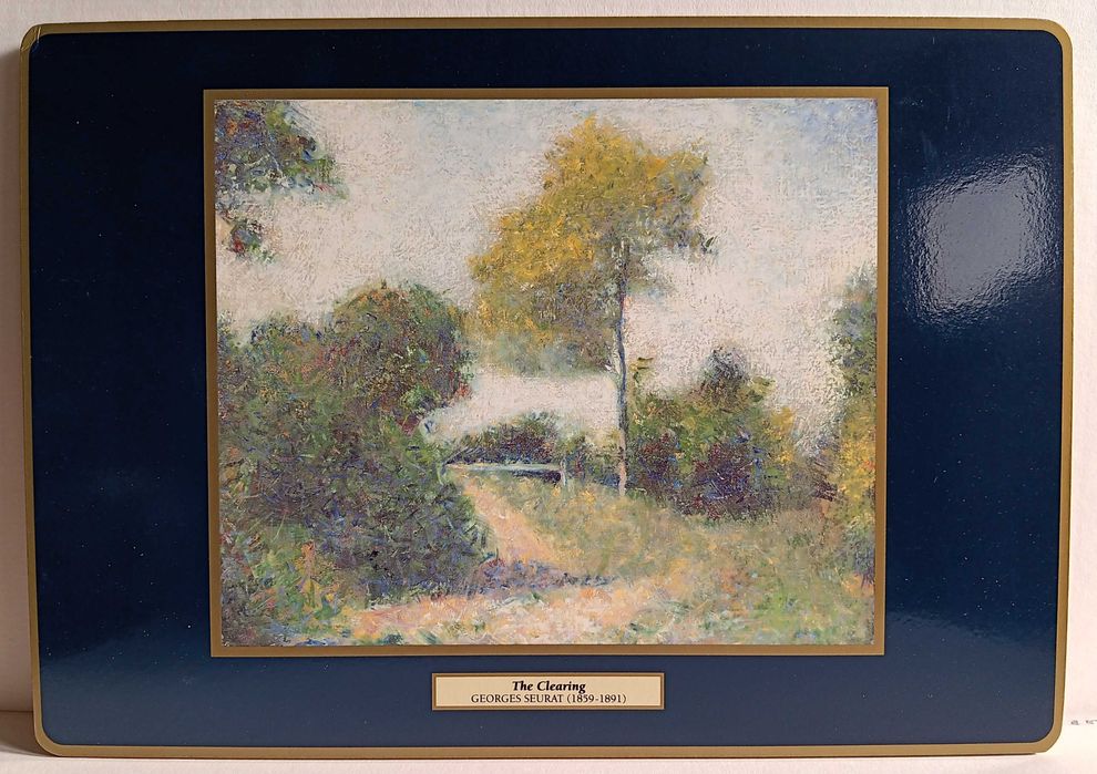 6 bases de mesa de impressionistas franceses