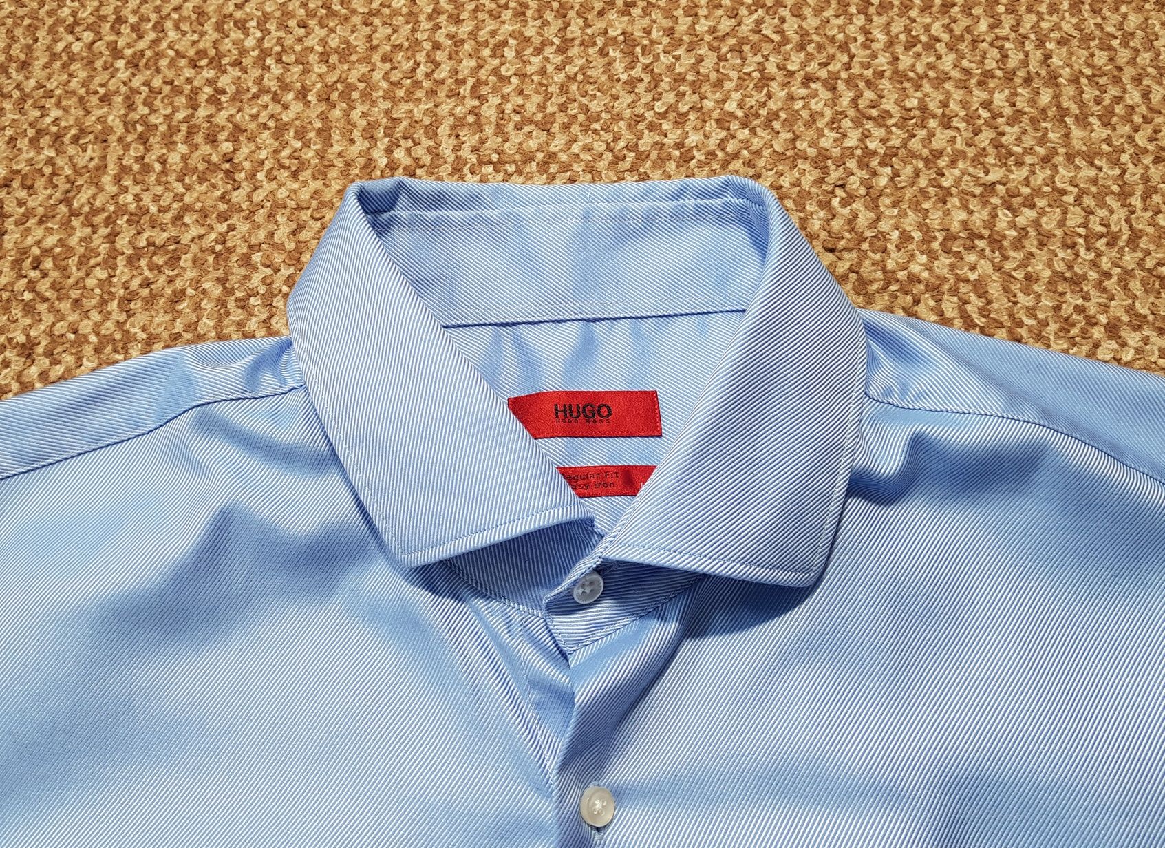 HUGO BOSS сорочка з відливом regular fit оригінал 43/17 XL