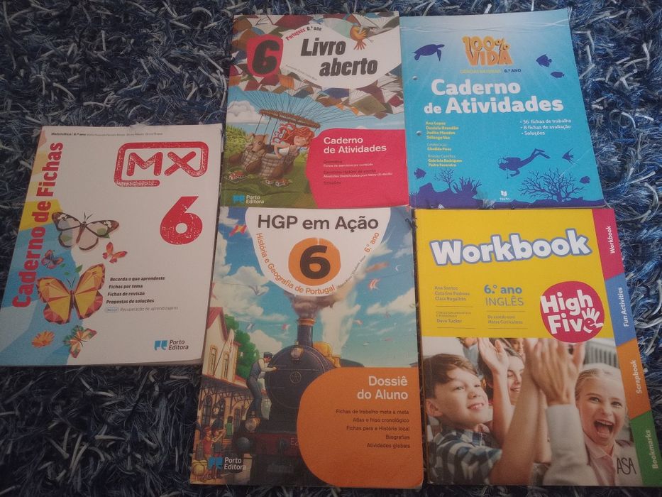 Livros fichas 6°ano