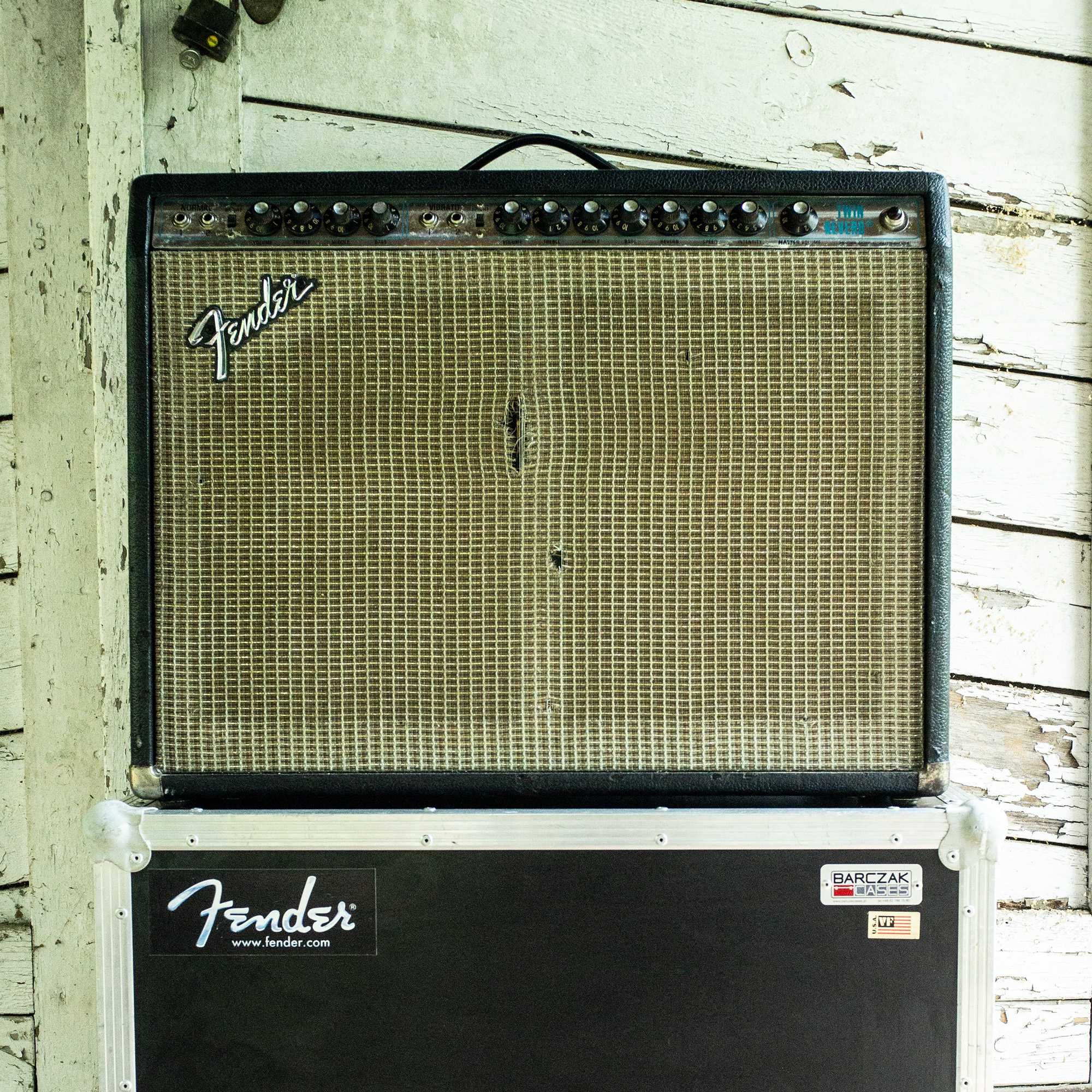 Fender Twin Reverb Silverface Vintage 1977r, 100W Master Volume + Case