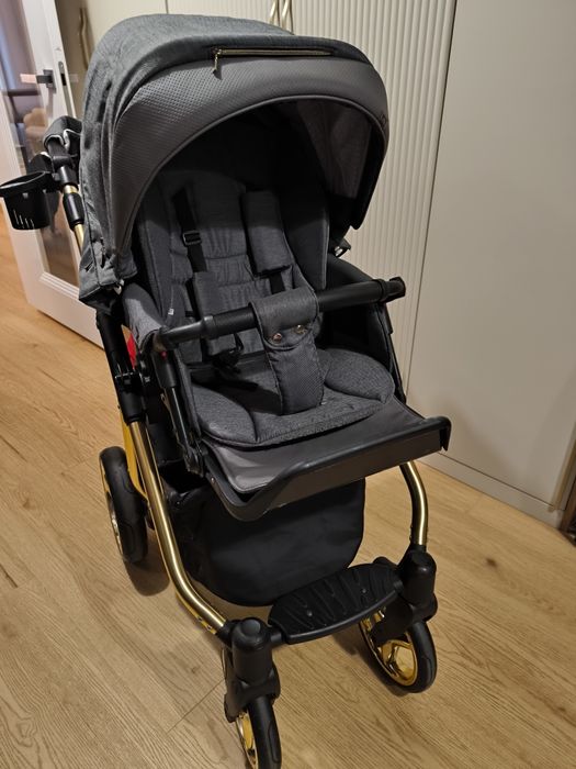 Wózek 2w1 Adamex Reggio Special złoty szary