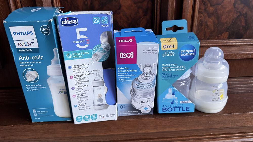 Butelki antykolkowe do karmoenia