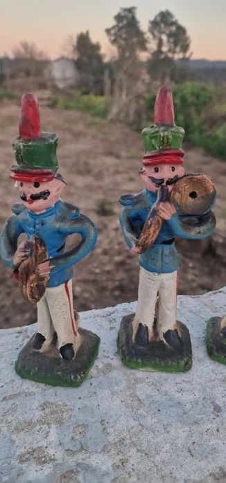 Musicos muito antigos barcelos pintados mão  raros
