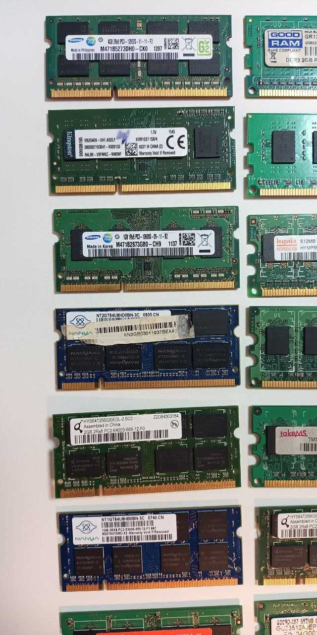 Оперативная память для ПК-ноутбука\DDR2-DDR3-4-2-1GB-512GB