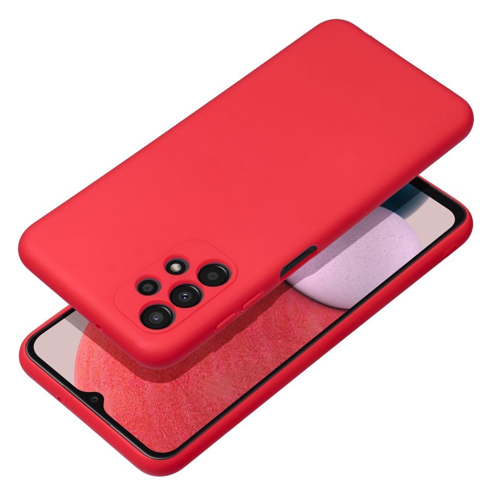 Etui Case Plecki Soft Samsung Galaxy A13  Czerwony + Szkło 9H