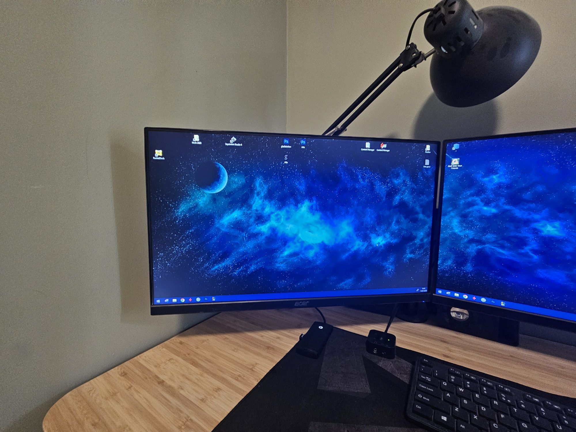 2x Monitor Acer VG240Y