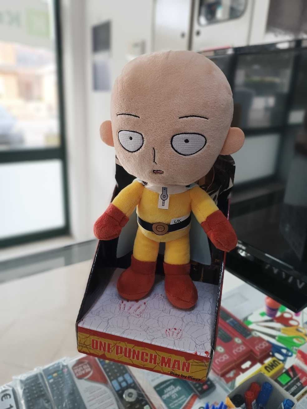 PROMO:Peluche One Punch Man Saitama 29cm em GiftBox