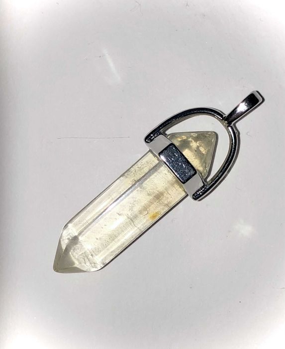 CYTRYN naturalny minerał sopelek naszyjnik czakry reiki