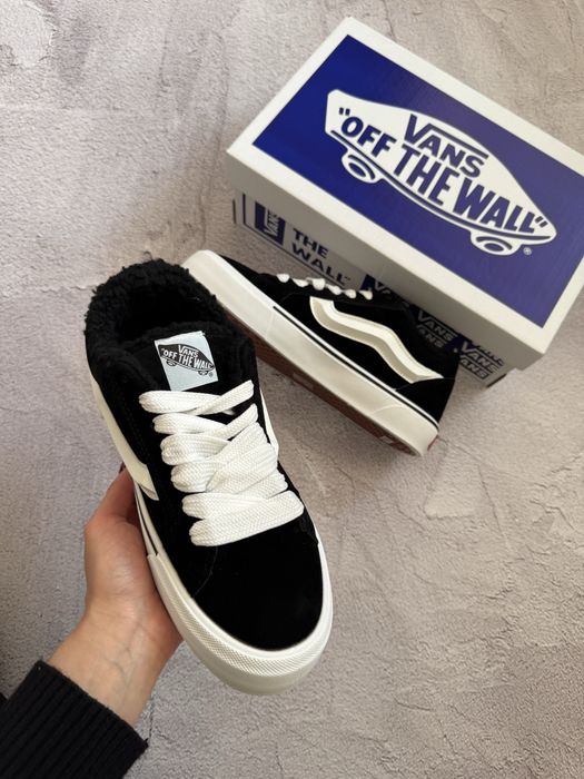 Vans knu skool ванс кну скул кеди на хутрі зимові кросівки