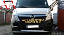 Кенгурятник для RENAULT MASTER 2010+ Боковые пороги Хром накладки
