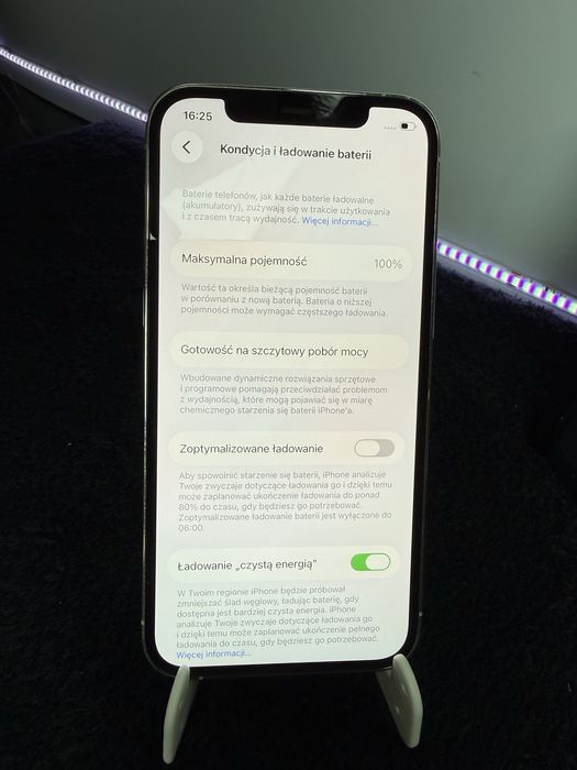 iPhone 12 Pro|Srebrny|100%|Bardzo Dobry|Pełen Zestaw