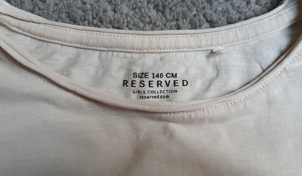 T-shirt dziewczęcy Reserved, rozmiar 146 cm (10 - 11 lat).