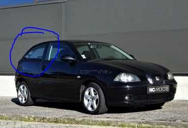 Vidro traseiro Seat Ibiza 2004-lado direito