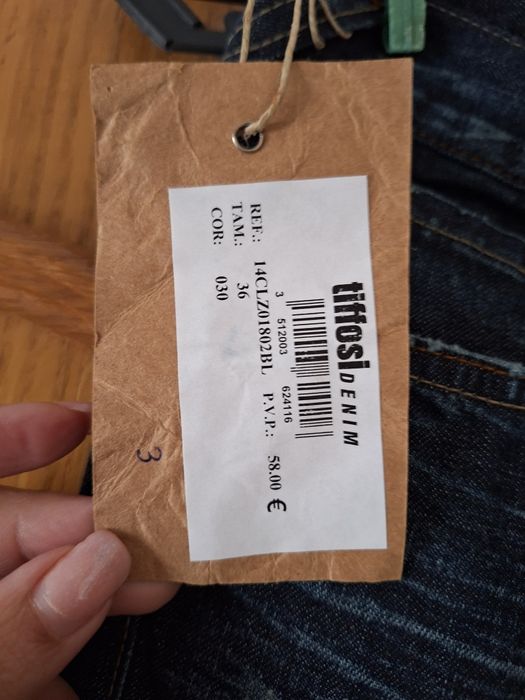 Calças de Ganga T: 36 Tiffosi