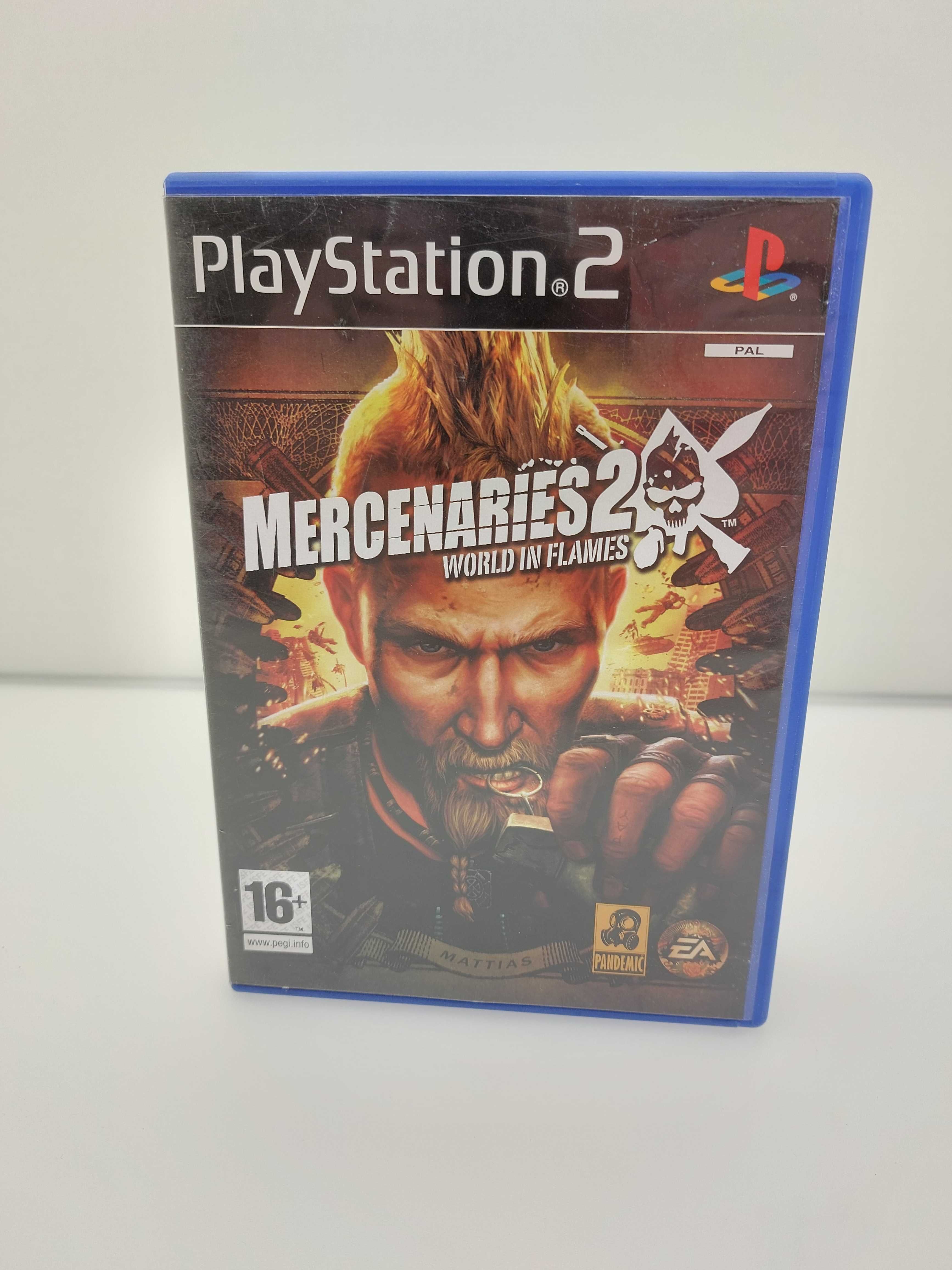 Mercenaries 2 world in flames PS2 wesja pudełkowa (19/20PSZ)