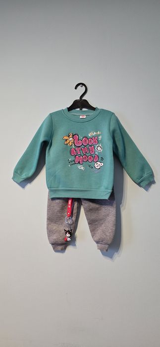 "Nowy dres dziecięcy z bawełny  dla dziewczynki,rozmiar 86-92