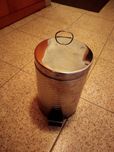 Balde lixo inox cromado wc como novo 3Litros