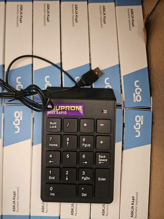 70 sztuk Ugo office keyboard number klawiatura numeryczna USB