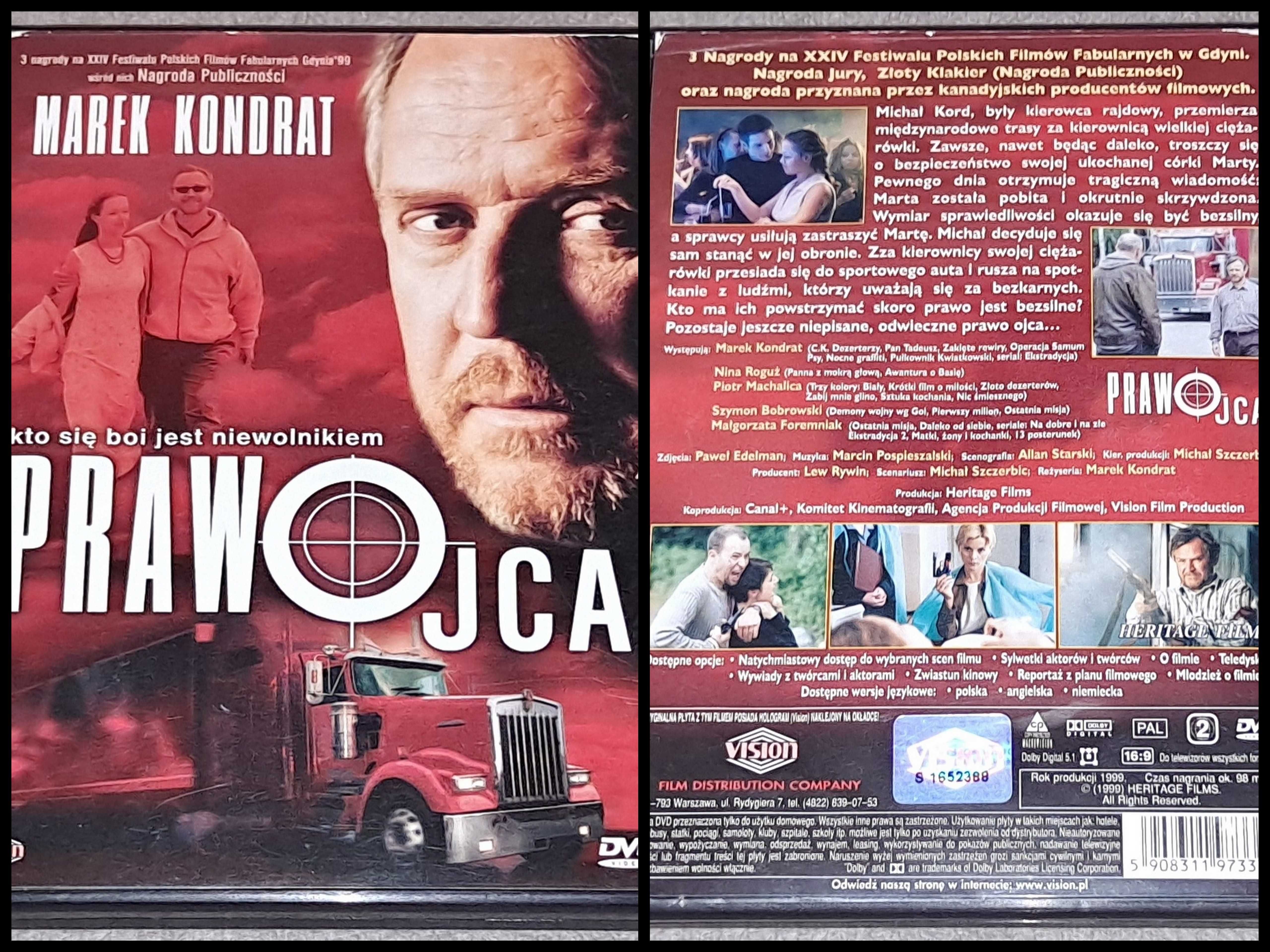 film na DVD prod polskiej pt. "PRAWO OJCA"  (1999 r) - stan idealny