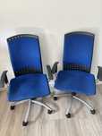 Krzeslo biurowe ergonomiczne niebieskie Sitag