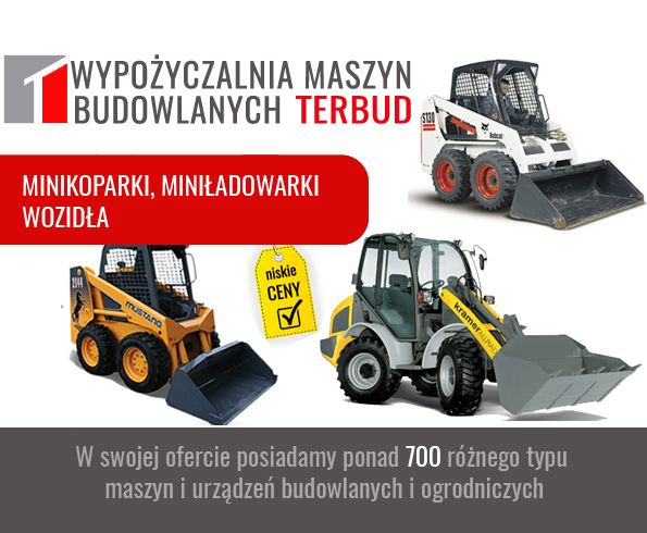 Minikoparka, miniładowarka, ładowarka, wozidło. Cała Polska