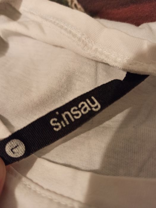 Tshirt koszulka damska biała z nadrukiem