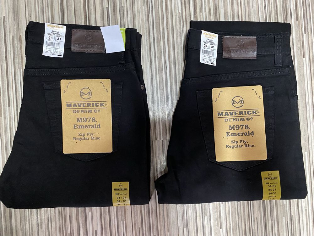 Spodnie męskie jeans 34/31 pas 86 cm komplet 2 sztuki Lee nowe black