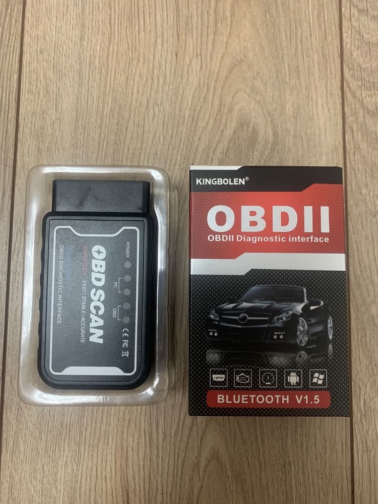 Автосканер OBD2 ELM 327 v1.5 BLUETOOTH KINGBOLEN  (PIC18F25K80)