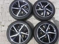 4x Alufelgi Toyota Auris 17" 7J ET50 5x114,3 TPMS opony 225/45/17