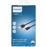 Kabel Philips USB-A do Micro USB 1,2 m czarny