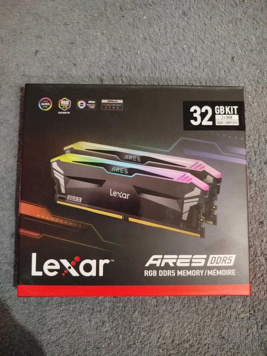 Pamięć LEXAR ARES RGB DDR5 32GB (2X16GB) 6000MHZ CL30