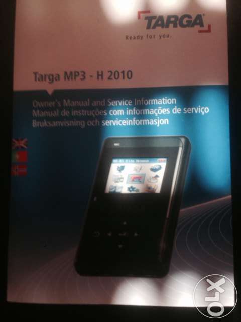 Leitor Mp3 TARGA 20GB