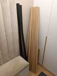 Lamele scienne 13 sztuk + listwy czarne