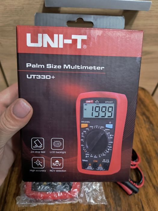 Мультиметр UNI-T UT33B+ для вимірювання: V, A, R (YT8153)
