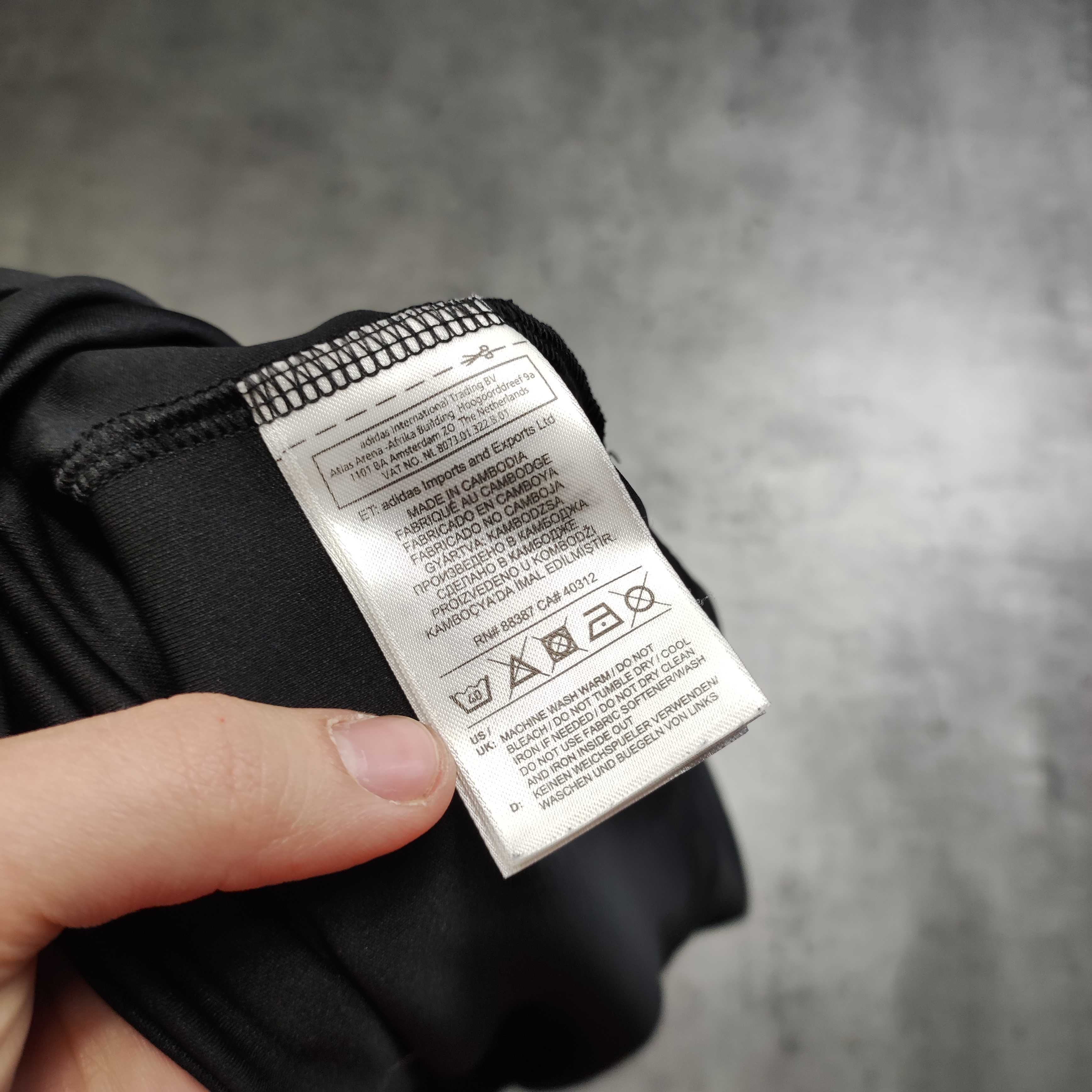MĘSKA Koszulka Sportowa Duża 3 Paski Adidas ClimaCool Treningowa Logo