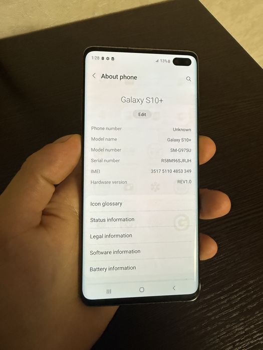 Samsung s10 plus 128gb