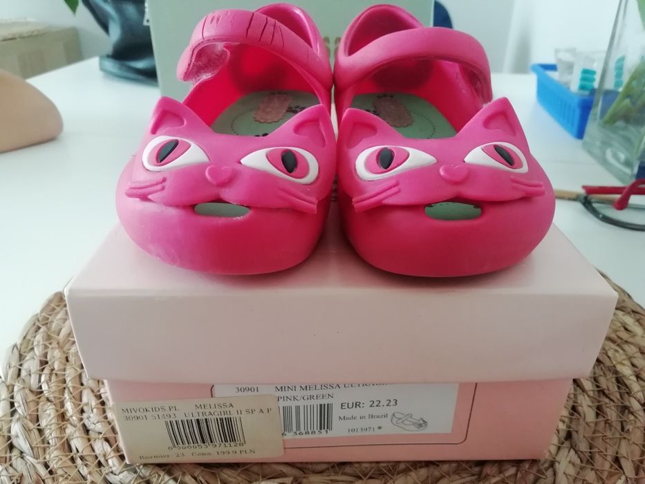 Mini melissa kotki różowe 23
