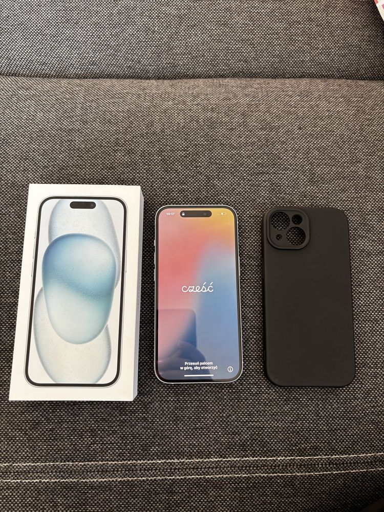 Iphone 15 128gb niebieski nowy kondycja baterii 99%