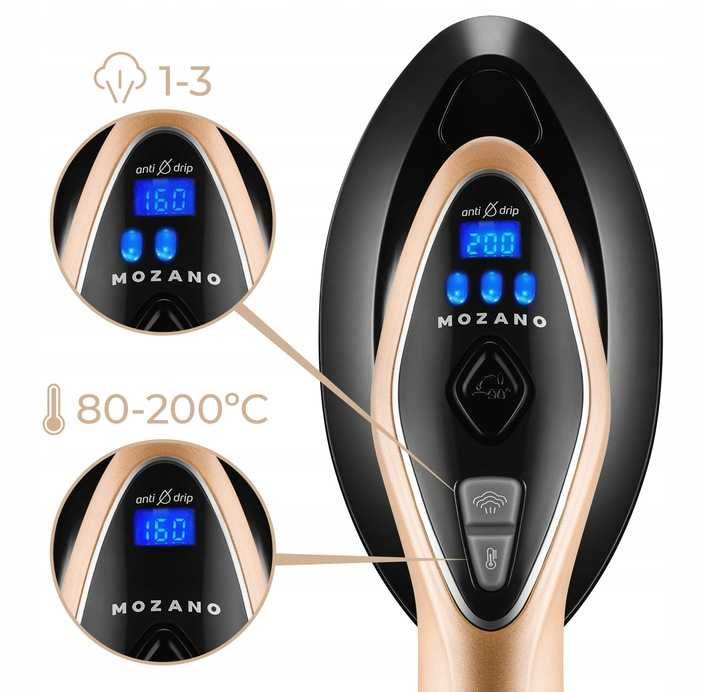 MOCNY Steamer żelazko parowe parownica do ubrań ceramiczna stopa 2500W