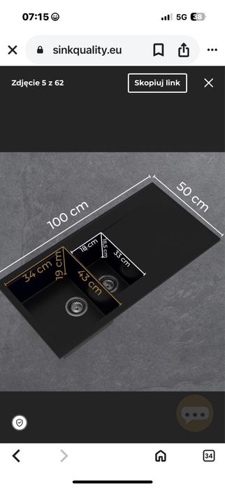 Zlewozmywak kuchenny  RESSO 5KDO.Sink Quality