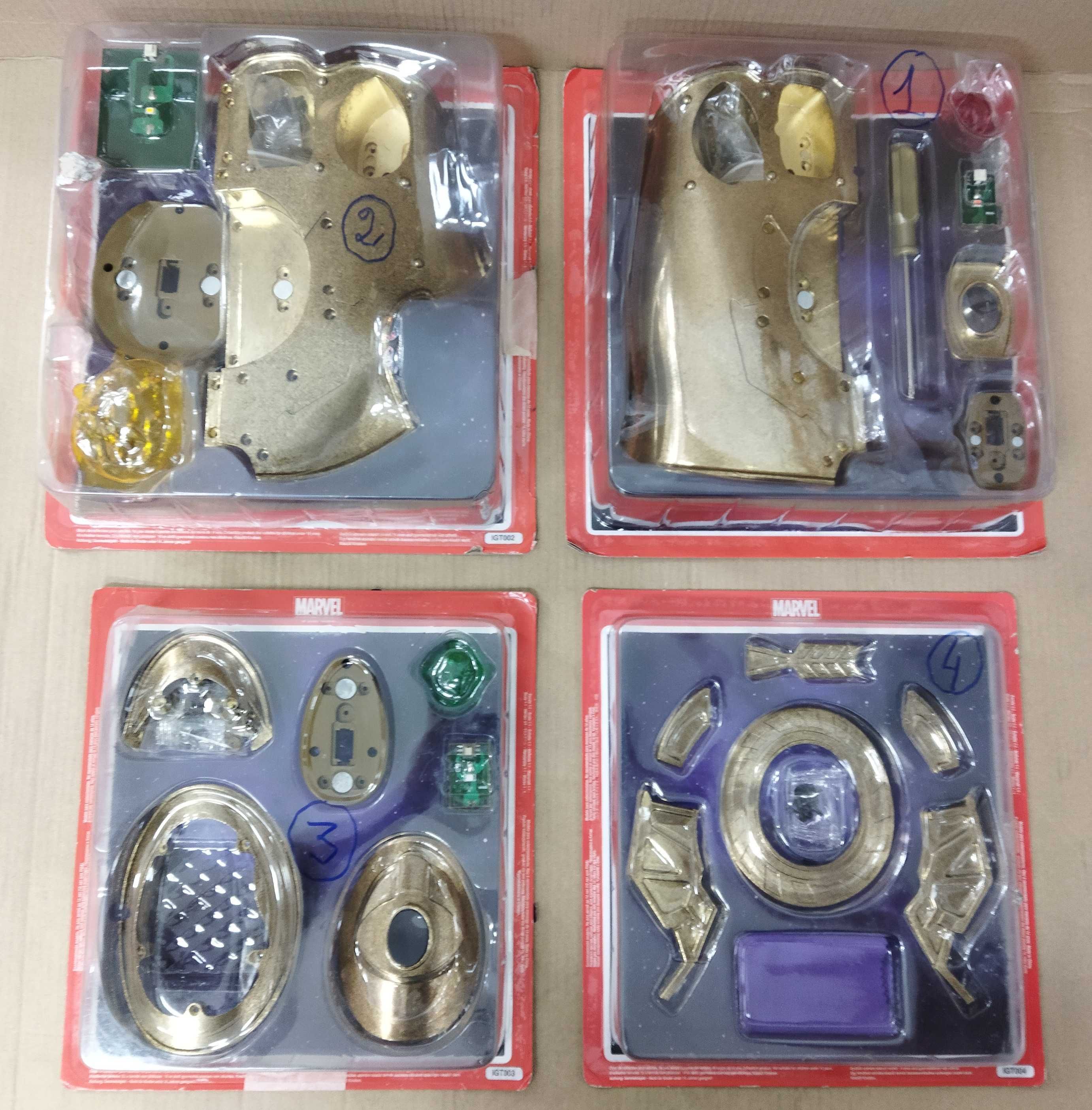 A Luva de Thanos Marvel. 4 primeiros números com Fascículos