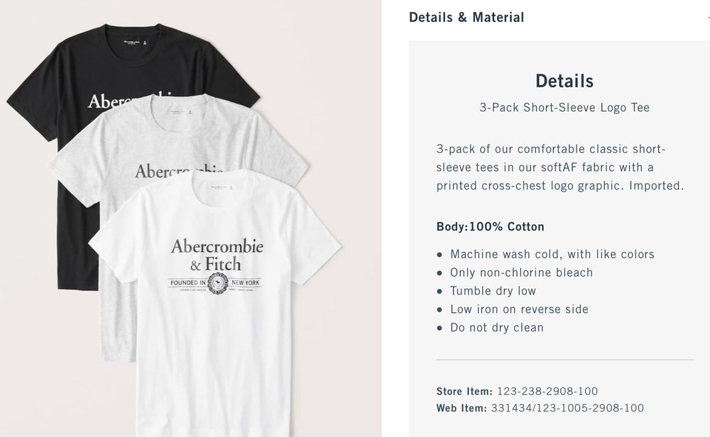 T-shirt zestaw 3-Pack Short-Sleeve Logo Tee size M