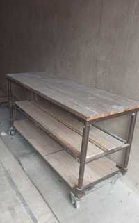 Слесарный универсальный передвижной подъемный металлический стол