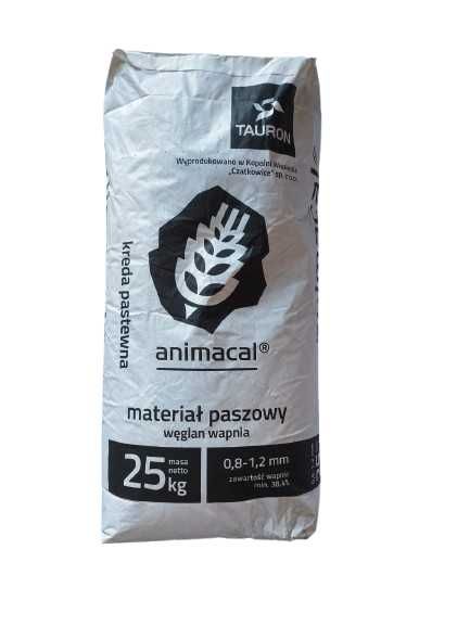 KREDA PASTEWNA animacal węglan wapnia dla drobiu gruboziarnista 25kg