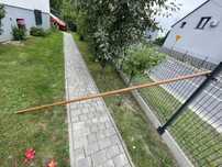 Poręcz, barierka imitacja drewna 3m, srednica 4cm