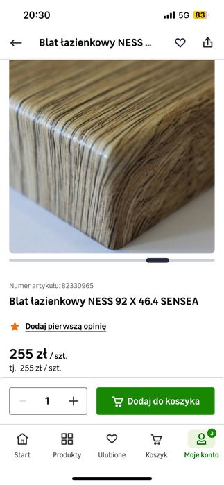 Sprzedam nowy blat bez opakowania!