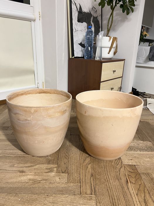 Duży ceramiczny wazon, doniczka, donica na kwiaty 35x30cm