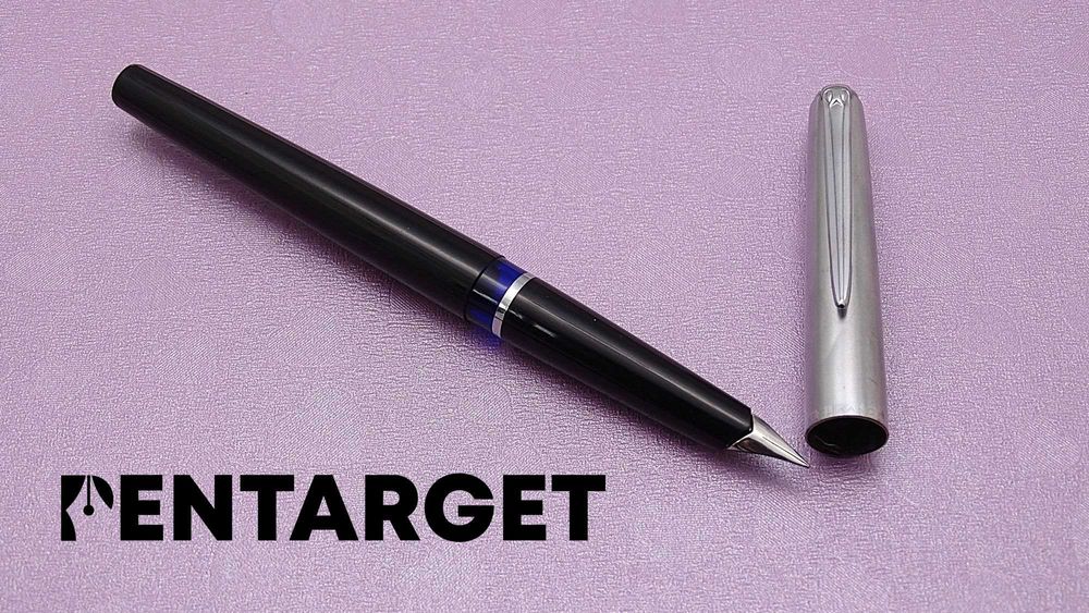 stare pióro wieczne - vintage, 1966, Pelikan 2 Black & Silver