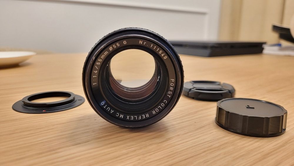 Obiektyw M42 Porst Color Reflex MC auto 55 mm. 1,4