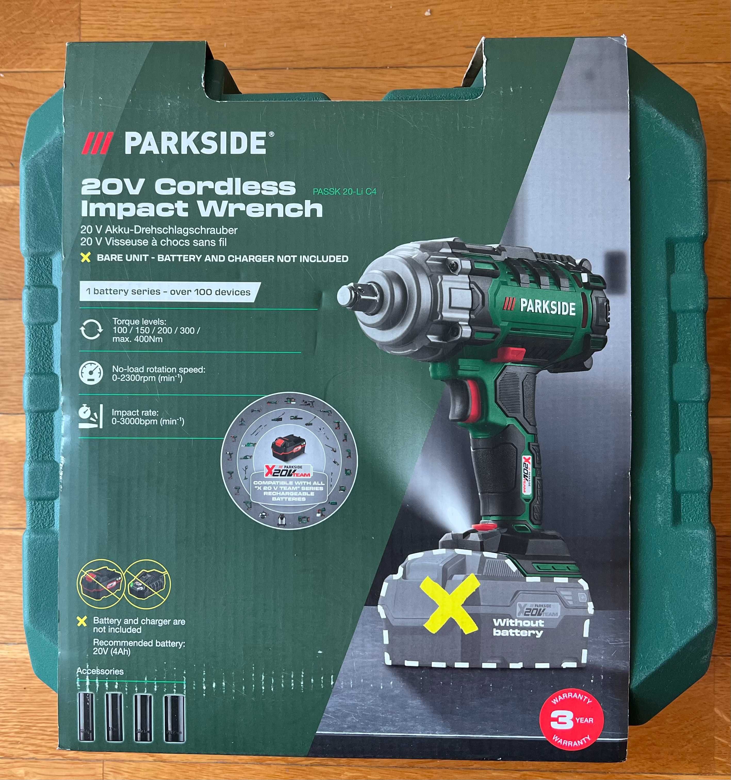 NOWY Klucz udarowy do kół Parkside PASSK C4 najnowszy 2025